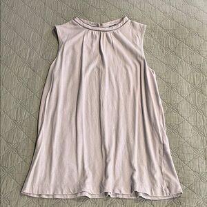 BANANA REPUBLIC Sleeveless High Neck Top w/ beaded neckline trim